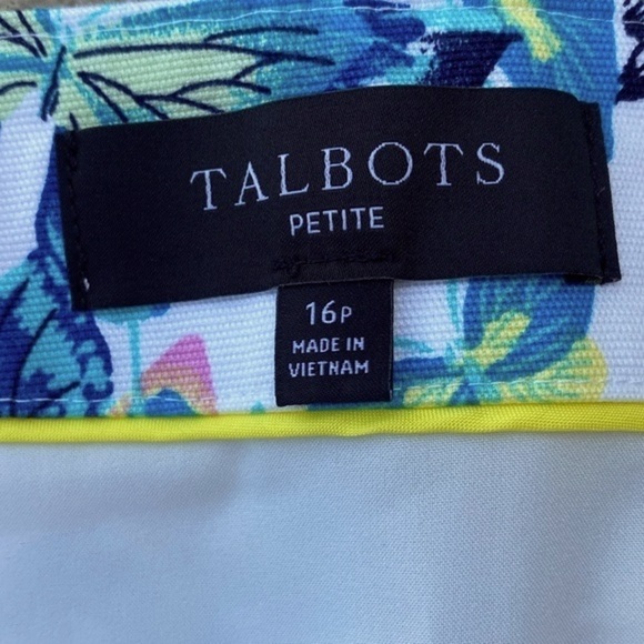 Talbots Butterfly Mini Skirt Size 16P - Picture 5 of 6